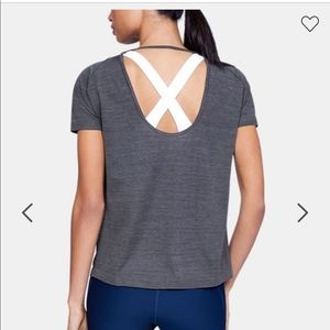 Gray under armour short sleeve top